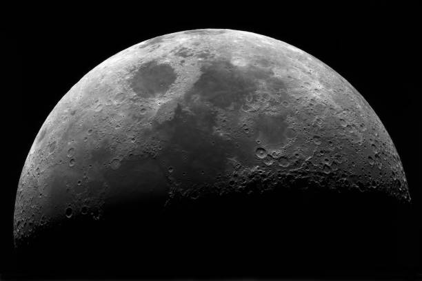 istock Large photo of the moon through a telescope 1980091311