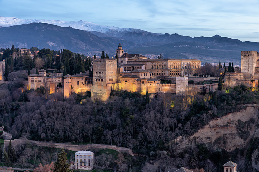 The Alhambra is a palace and fortress complex located in Granada, Andalusia, Spain. It is one of the most famous monuments of Islamic architecture and one of the best-preserved palaces of the historic Islamic world, in addition to containing notable examples of Spanish Renaissance architecture