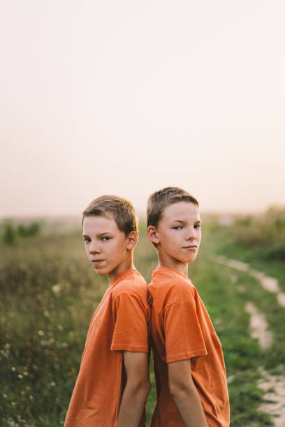 istock Funny twin brother boys 1980105693