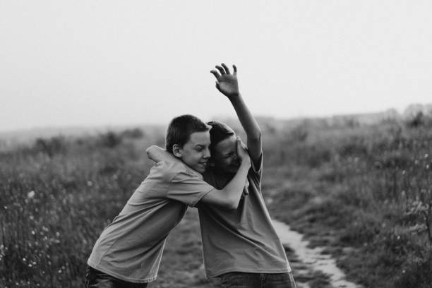 istock Funny twin brother boys 1980106227