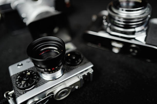 istock Vintage Charm: Film Cameras from Half a Century Ago 1980116536