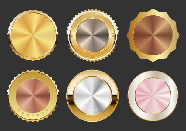 istock Luxury premium sale golden badges and labels collection 1980174636