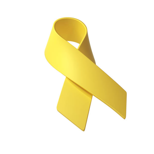 istock 3d Yellow ribbon awareness Adenosarcoma, Bladder Bone Cancer, Endometriosis, Sarcoma, Spina Bifida illustration 1980176729