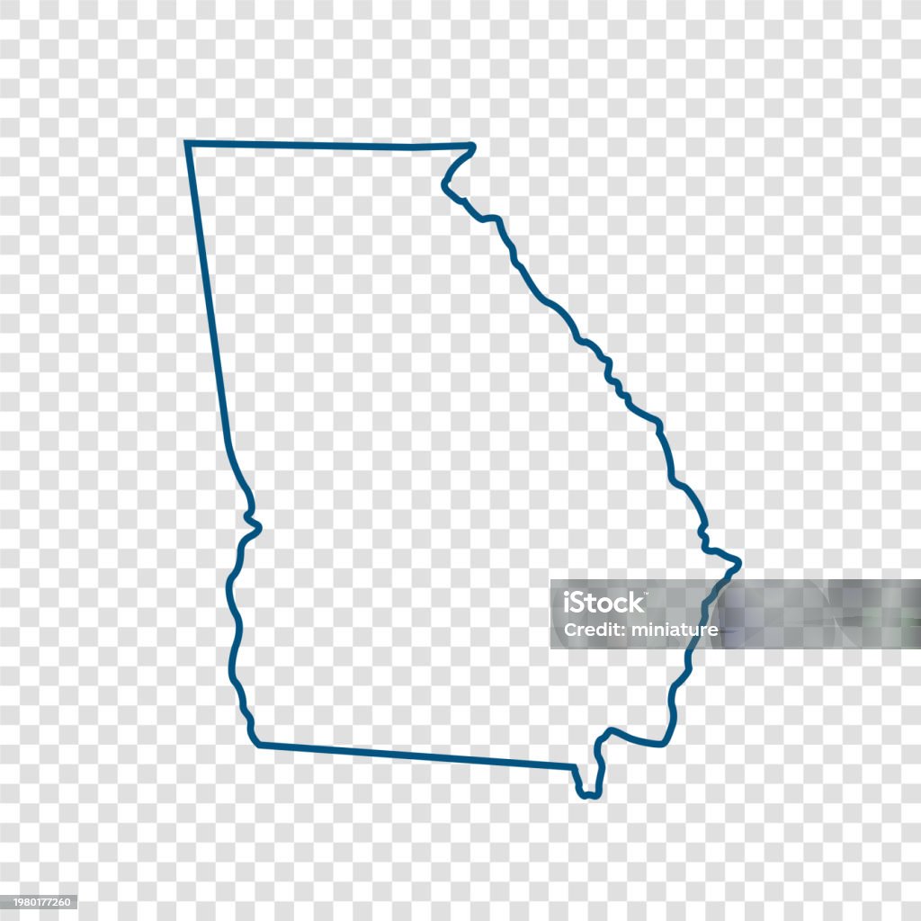 Georgia Mapula Georgia Map Stock Illustration - Download Image Now - Georgia - US ...