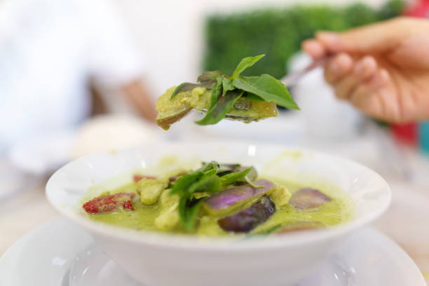 Thai green coconut curry