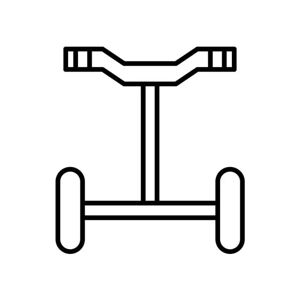 Vector illustration of Police Segway Icon