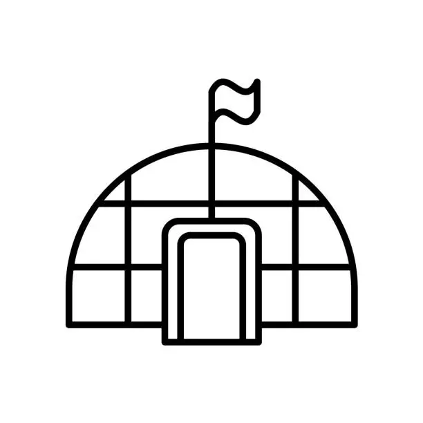 Vector illustration of Igloo Icon