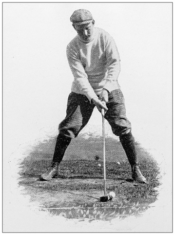 Sport and pastimes in 1897: Golfer, HP Toler