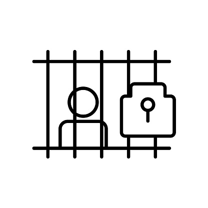 Prisioner icon vector image. Can be used for Police.