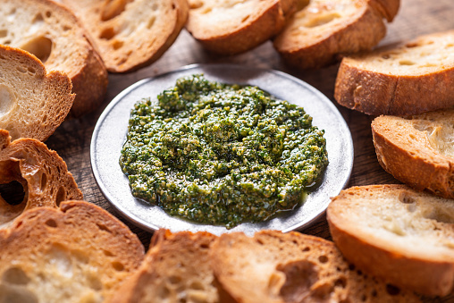 Homemade Pesto With Bread