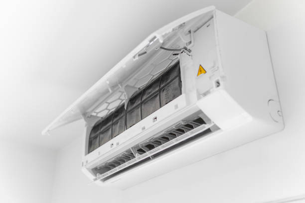 istock Air conditioner with dust and dirt inside filter 1980299744