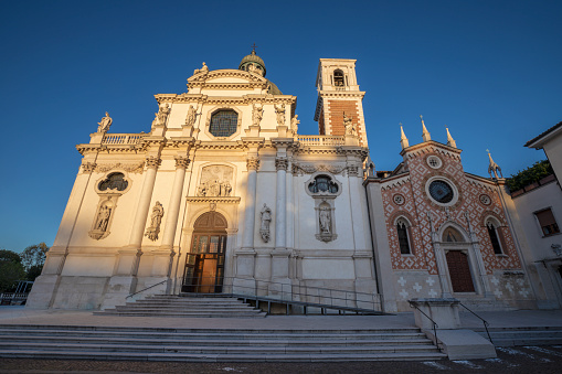 Vicenza - The church Santuario Santa Maria di Monte Berico in the morning light.
