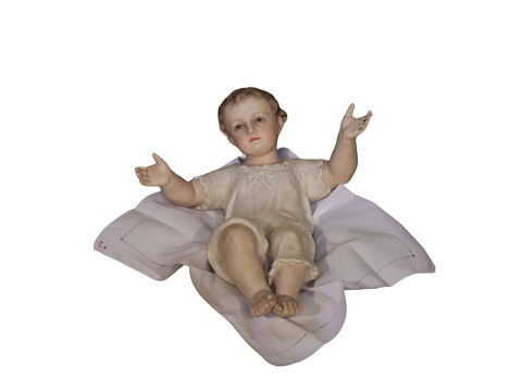 Baby with ceramic open arms