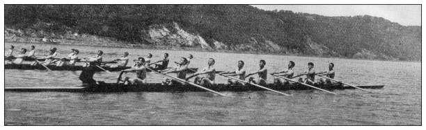 istock Sport and pastimes in 1897: Rowing, Cornwell University Crew 1980318203