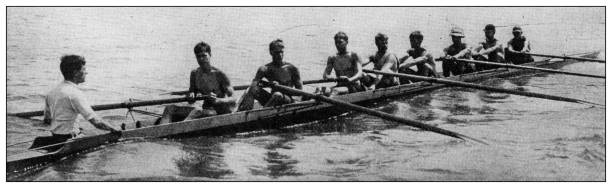 istock Sport and pastimes in 1897: Rowing, Yale University Crew 1980318217