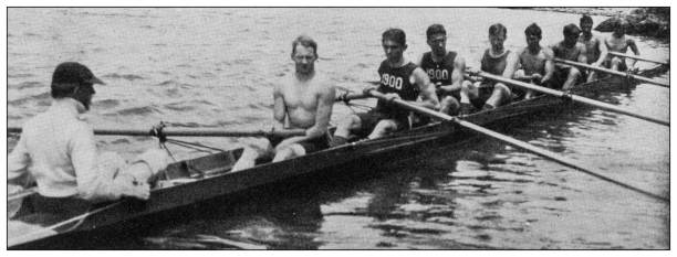 istock Sport and pastimes in 1897: Rowing, Yale Freshmen Crew 1980318260