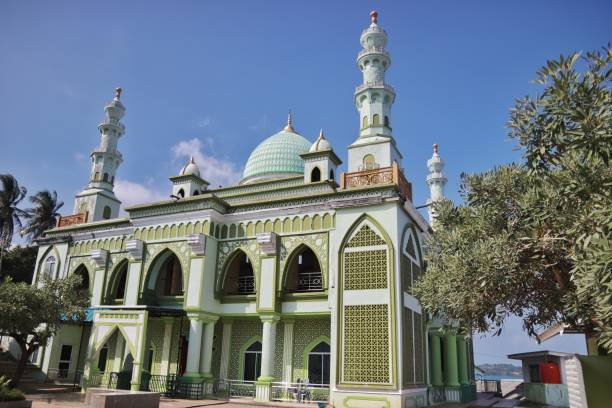 istock The magnificent mosque is colored soft green 1980429732