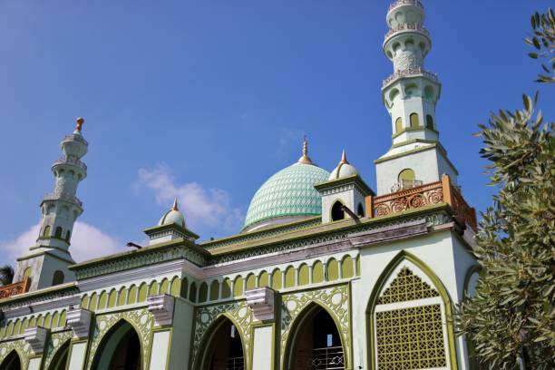 istock The magnificent mosque is colored soft green 1980429828