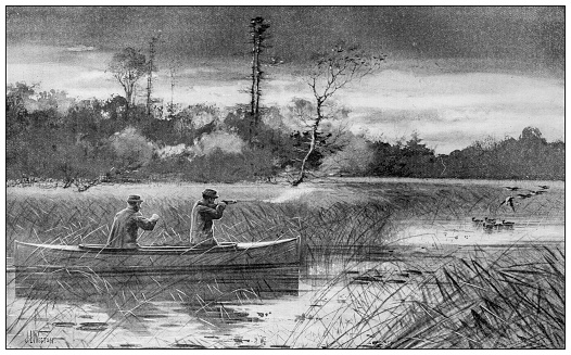 Sport and pastimes in 1897: Duck hunting