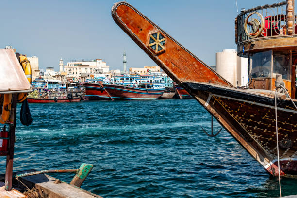 The Dubai Creek. Once the entryway to the Gulf’s most successful pearl diving port, the Creek's legendary presence is still felt today as fishermen and merchants criss-cross the calm waters in their traditional dhows