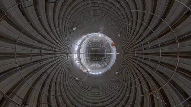 istock Spherical panorama of indoor construction site 1980437187