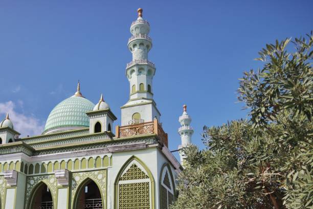 istock Mosque domes and minarets with modern and magnificent designs 1980437189