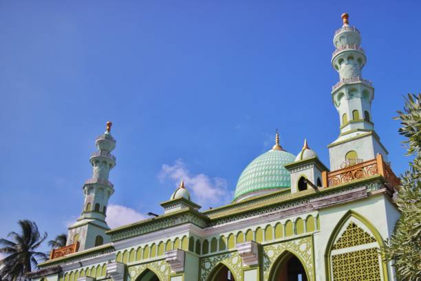 istock Mosque domes and minarets with modern and magnificent designs 1980437199