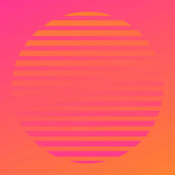 Vector illustration of Color gradient background design. Abstract orange background