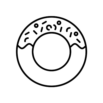 Doughnut icon vector image. Can be used for World Cuisine.