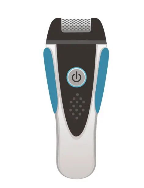 Vector illustration of Electric razor cordless shaver vector illustration isolated on white background