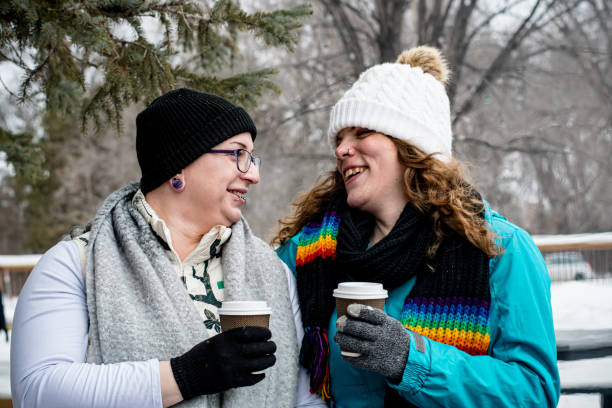 istock Winter love: Trans Women's Hot Cocoa Moment 1980525011