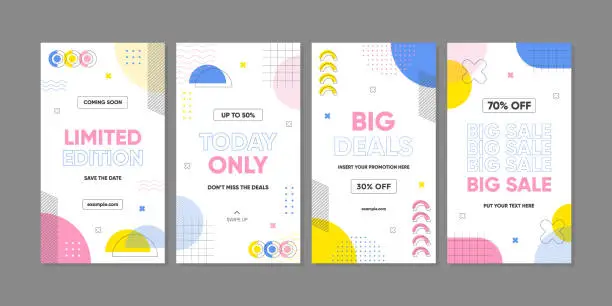 Sale banner template for social media stories or advertisement Sale banner template for social media stories or advertisement
