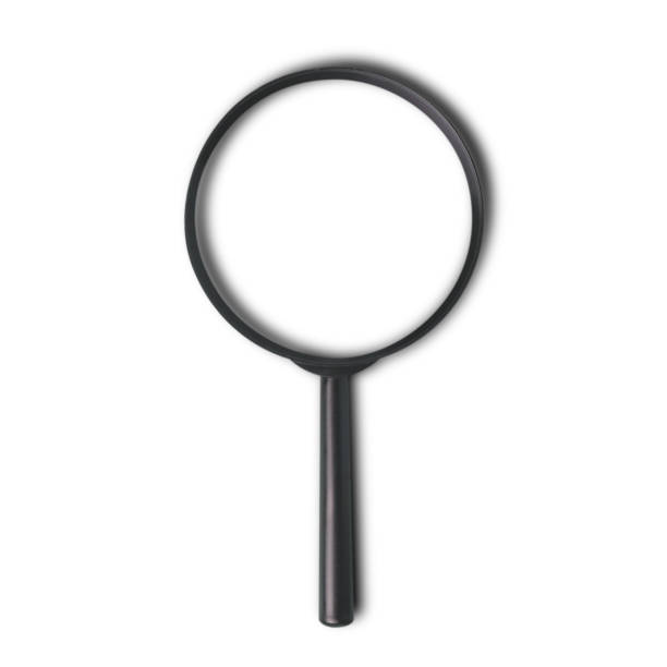 istock Magnifying glass isolated in white background with shadow. Magnification and object enlarge concept. 1980653567