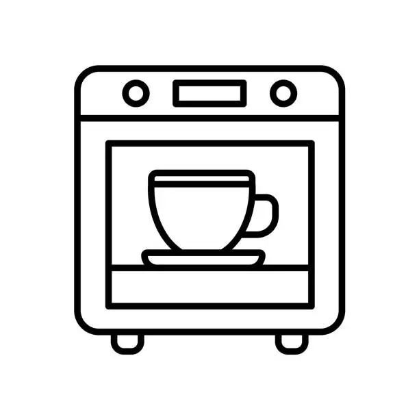 Vector illustration of Coffee Oven Icon