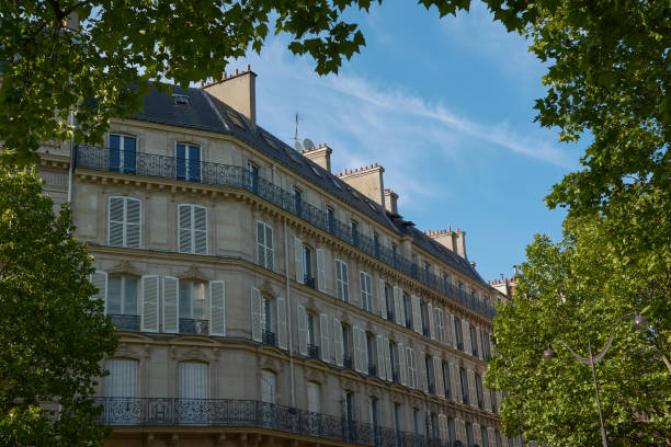 istock Typical architecture of Parisian buildings is notable for its classical elegance 1980694587