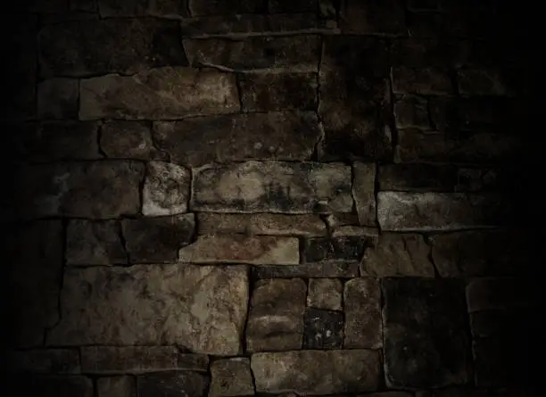 Dark stone wall texture