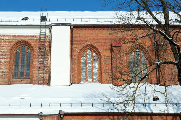 istock Kaunas Cathedral Basilica Windows In Winter 1980719692