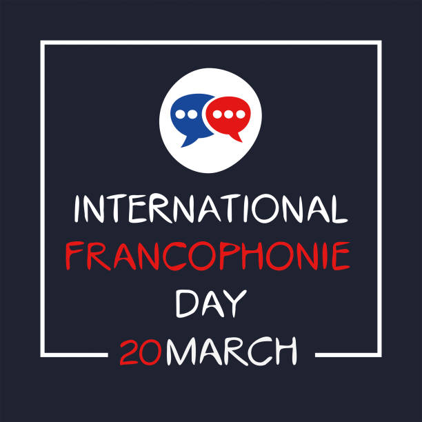 international francophonie day. - franconia stock illustrations