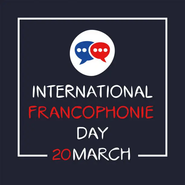 Vector illustration of International Francophonie Day.