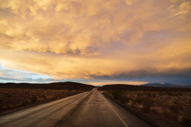 istock Spooky cloudscape over road through Lake Mead National Recreation Area 1980777738