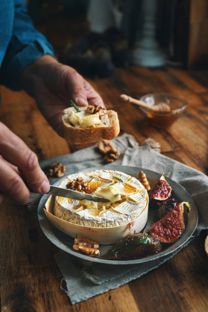 istock Baked Camembert Cheese with Fresh Figs 1980898266