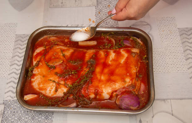 istock Pork belly steak seasoned with thym 1980995591