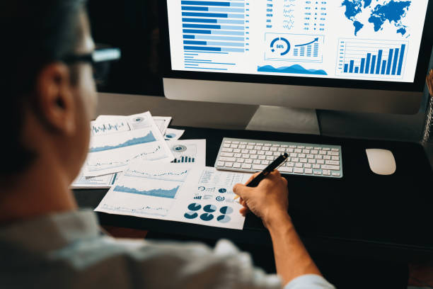 istock Businessman calling with smartphone for consulting business data. Pecuniary. 1980996111