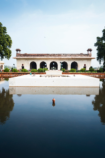 Rang Mahal at the Red Fort in Old Delhi, India.