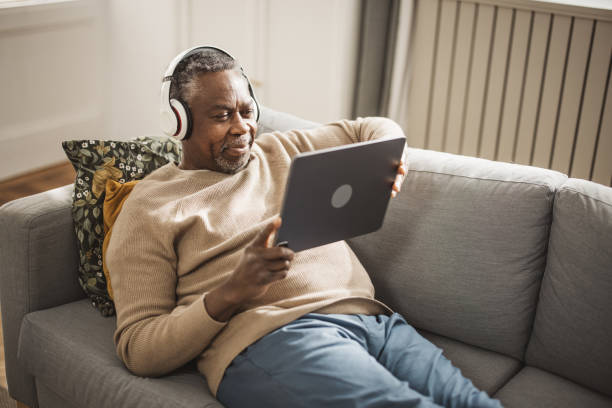 istock Mature man resting at home 1981178637