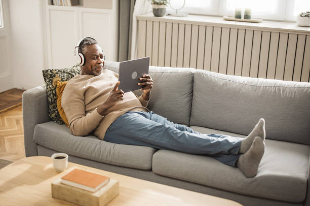 istock Mature man resting at home 1981178639