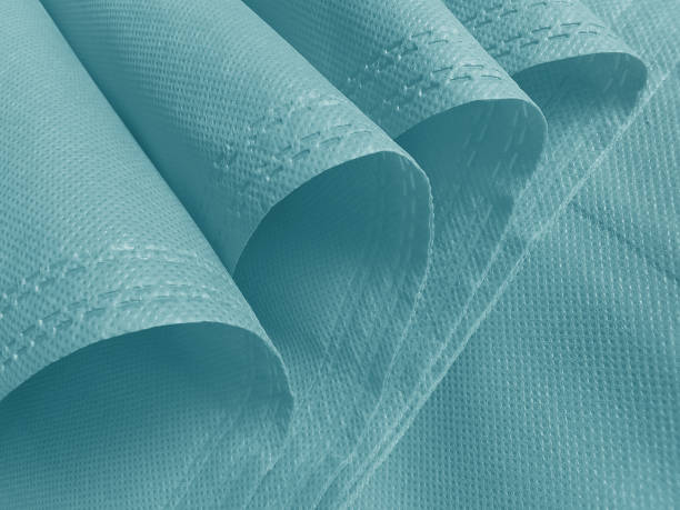 non-woven with wavy folds.