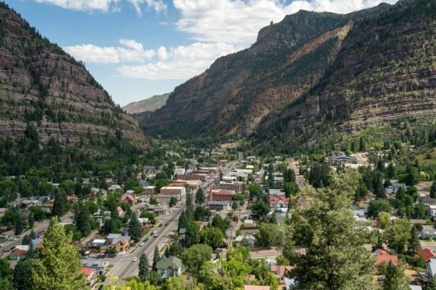 istock Overlooking Ouray Colorado from Million Dollar Highway 1981216186