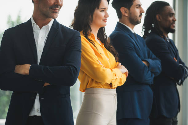 istock Diversity candidates standing with arm crossed with confident. Intellectual. 1981232467