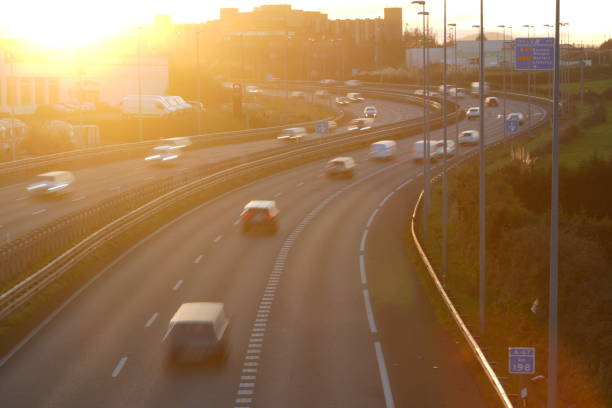 istock Highway with traffic in motion 1981370054